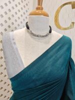 Mul cotton with copper and silver tissue pallu - Image 2