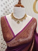 Organza banarasi with sunflower like flower buttas - Image 3