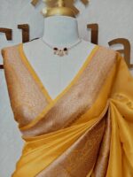 Organza banarasi with spade shape buttas - Image 6