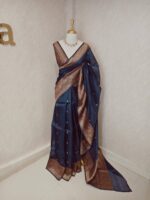 Organza banarasi with spade shape buttas - Image 4