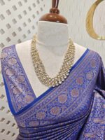 Soft katan with paisley brocade pattern - Image 3