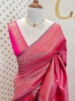 Soft katan with 2 end parsley pattern and contrast border - Image 8