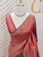 Soft katan with 2 end parsley pattern and contrast border - Image 5