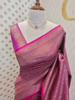 Soft katan with 2 end parsley pattern and contrast border