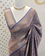 Soft katan with tree-like brocade pattern - Image 20