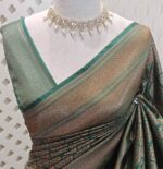 Soft katan with tree-like brocade pattern - Image 3