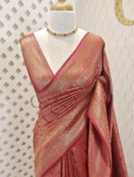 Soft katan with tree-like brocade pattern - Image 11