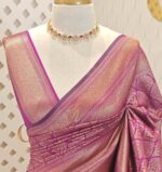 Soft katan with tree-like brocade pattern - Image 6