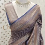 Soft katan with small brocade floral design