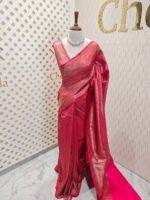 Soft katan with small brocade floral design - Image 7