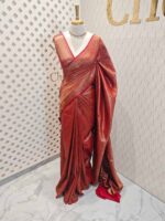Soft katan with small brocade floral design - Image 10