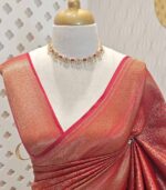 Soft katan with small brocade floral design - Image 9