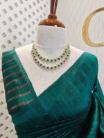 Tussar Banarasi with 7 Petal floral butta designs - Image 3