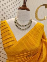 Tussar Banarasi with 7 Petal floral butta designs - Image 12