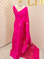 Tussar Banarasi with 7 Petal floral butta designs - Image 16