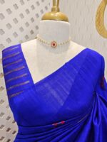 Tussar Banarasi with 7 Petal floral butta designs - Image 21