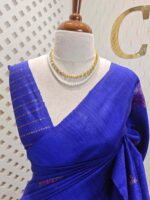 Tussar Banarasi with tear drop shaped parsley design - Image 26