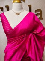 Tussar Banarasi with tear drop shaped parsley design - Image 5