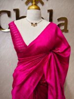 Tussar Banarasi with tear drop shaped parsley design - Image 4