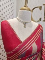 Tussar silk with diagonal pattern - Image 2