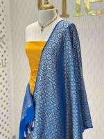 Duppata - banarasi with diamond and floral vein strock