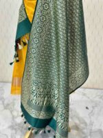 Duppata - banarasi with diamond and floral vein strock - Image 12