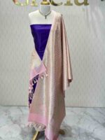 Duppata - banarasi with diamond and floral vein strock - Image 14
