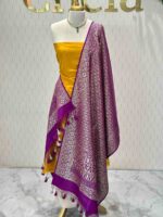Duppata - banarasi with diamond and floral vein strock - Image 20