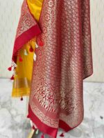 Duppata - banarasi with diamond and floral vein strock - Image 24