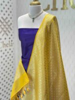 Duppata - banarasi with diamond and floral vein strock - Image 25