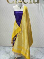 Duppata - banarasi with diamond and floral vein strock - Image 26