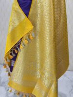 Duppata - banarasi with diamond and floral vein strock - Image 27