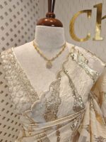 Organza with turkish marble like pattern - Image 3
