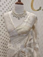 Organza with turkish like zigzag pattern