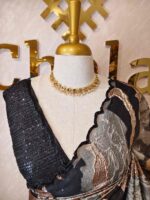 Organza with Turkish full body marble like pattern - Image 5