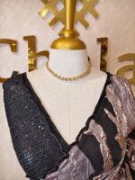 Organza with Turkish full body marble like pattern - Image 8