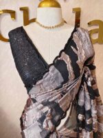 Organza with Turkish full body marble like pattern - Image 7