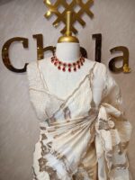 Organza with Turkish full body marble like pattern