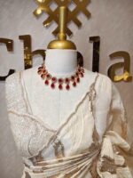 Organza with Turkish full body marble like pattern - Image 2