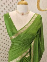 Viscose with check design and thin border (Dark) - Image 55