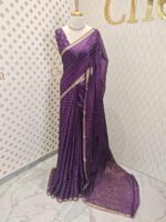 Viscose with check design and thin border (Dark) - Image 30