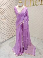 Viscose with check design and thin border (Dark) - Image 45