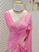 Viscose with check design and thin border (Dark) - Image 46
