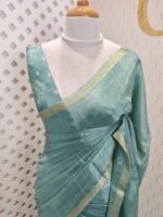 Viscose with check design and thin border (Dark) - Image 10