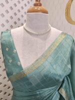 Viscose with check design and thin border (Dark) - Image 11