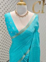 Viscose with check design and thin border (Dark) - Image 49