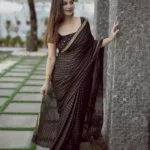 Viscose with check design and thin border