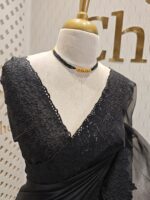 Organsa with floral cutwork on boarder - Image 9