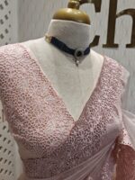 Organsa with floral cutwork on boarder - Image 21