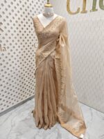 Organsa with floral cutwork on boarder - Image 7